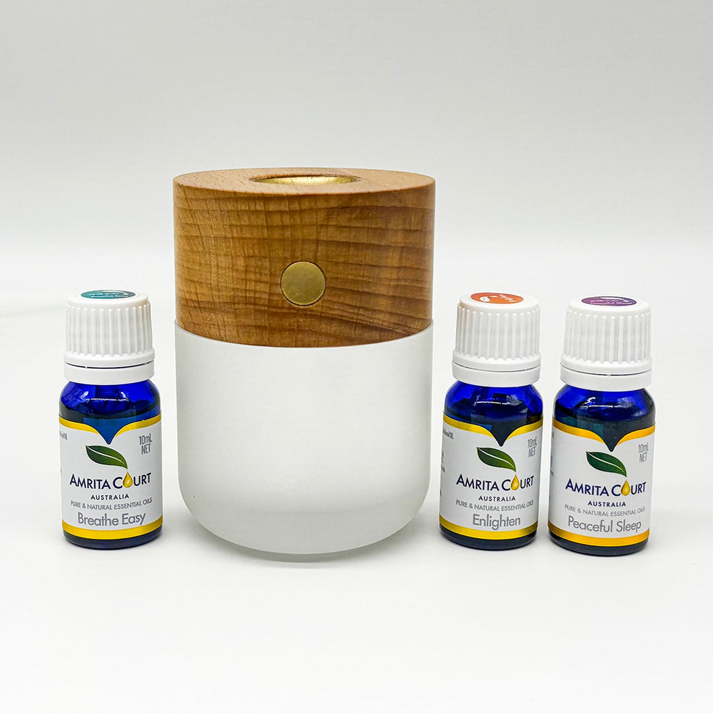 🧳 Travel Ritual Bundle | Moonlight Waterless Diffuser + Essential