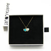 Green Shell Murano Aroma Necklace - Ocean Breeze | Energy & Healing | Diffuse on the go | Sterling Silver Gift