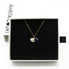 Green Shell Murano Aroma Necklace - Oceanic Depths | Energy & Healing | Diffuse on the go | Sterling Silver Gift