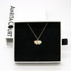 Green Shell Murano Aroma Necklace - Paradise Peach | Energy & Healing | Diffuse on the go | Sterling Silver Gift